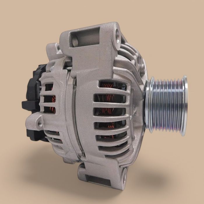 John Deere 24V 100A Alternator RE538241 Compatible for John Deere Engine 4045 6068 6090 6135 Excavator 130G 160GLC 180GLC 200G 210GLC E330 E380