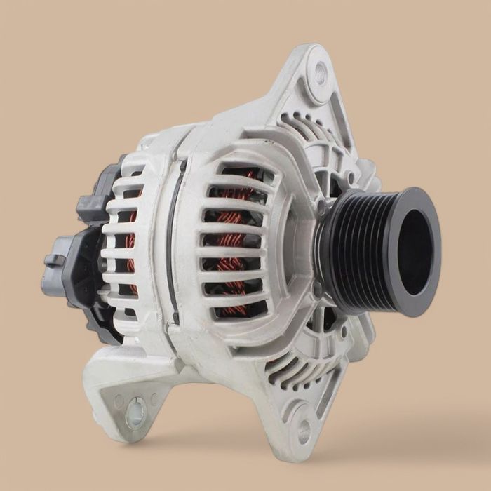 John Deere 24V 100A Alternator AT387574 Compatible for John Deere Engine 4045 6068 6090 6135 Loader 444J 524K 544J 624J 644K 724K 824K 844K