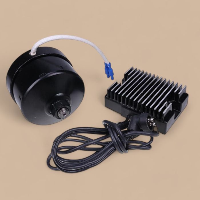 Harley 17 AMP 12 Volt Alternator Generator Conversion Kit 32-0371 Compatible for Harley Davidson G XL FL W