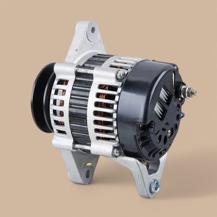 Yanmar 12V 50A Alternator 119836-77210 Compatible for Yanmar Engine 4TNE94 Mahindra Tractor 6110 Hyundai Excavator R60-5