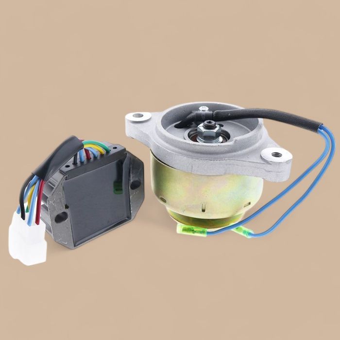 KUBOTA 12V 14A Alternator 15531-64017 with Rectifier Regulator 15531-64601 RS5101 Compatible for KUBOTA