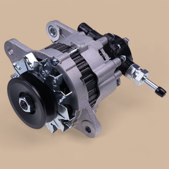 Mitsubishi 24V Alternator 34468-25100 Compatible for Mitsubishi 4D30 4DR5 S4E S6S Engine FD-30 FD-35D FD-40D FD-50C Forklift