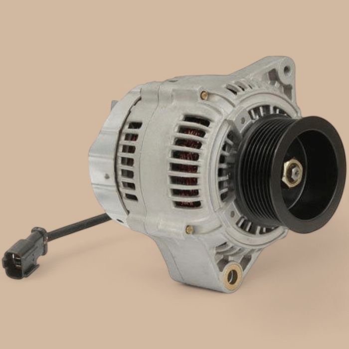 Komatsu 24V Alternator 600-861-6410 Compatible for Komatsu Engine 6D102E-1 S4D102E-1 Excavator PC200-6 PC220-6 PC220-7 Forklift FD40-8 FD45-8 FD70HD-8