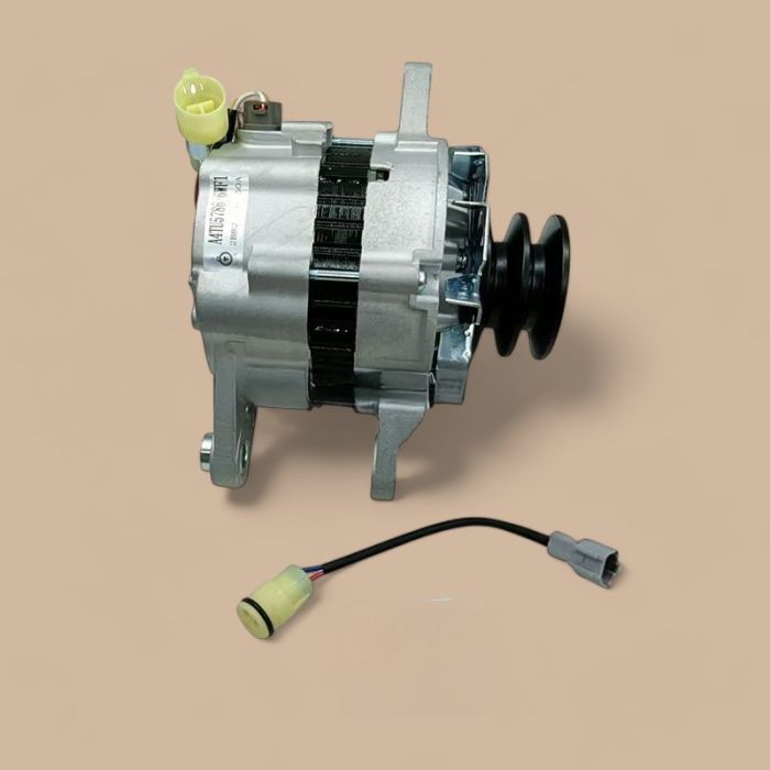 Isuzu 24V Alternator 1-81200530-3 Compatible for Isuzu Engine 4BG1 6BG1 6WG1 Hitachi EX100-5 EX120-5 EX135UR EX200-5 ZX160 ZX180W
