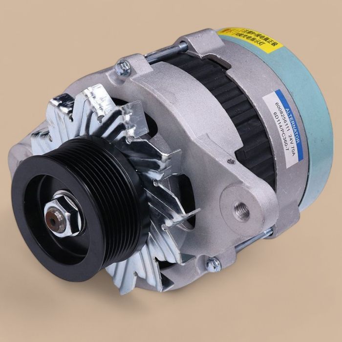 Komatsu 24V Alternator 600-861-6111 Compatible for Komatsu S6D140E-2 SA6D102E-2 SAA6D114E-2 Engine PC300-7 PC360-7 WA380-3 WA400-5