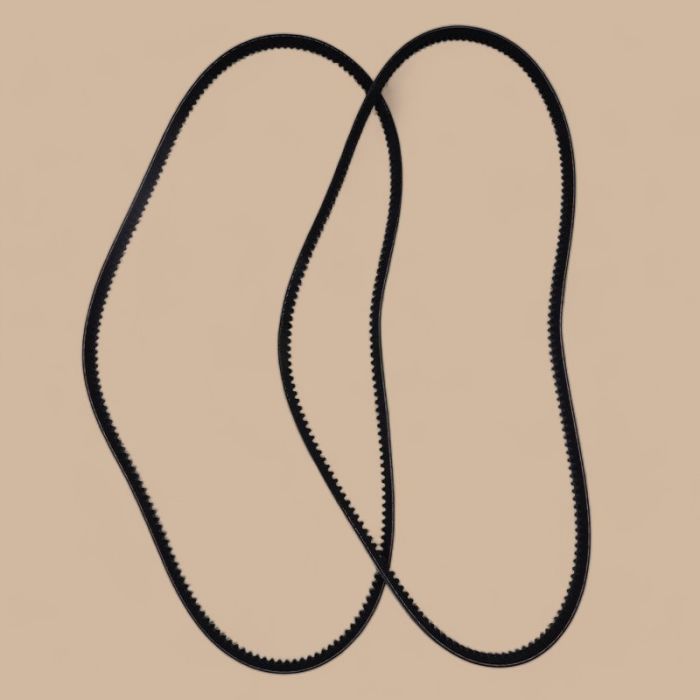 Massey 2 PCS Fan Belt 1687531M1 Compatible for Massey Ferguson Tractor 240 250 20D,20E 20F 50H 60H 6500H 6800H