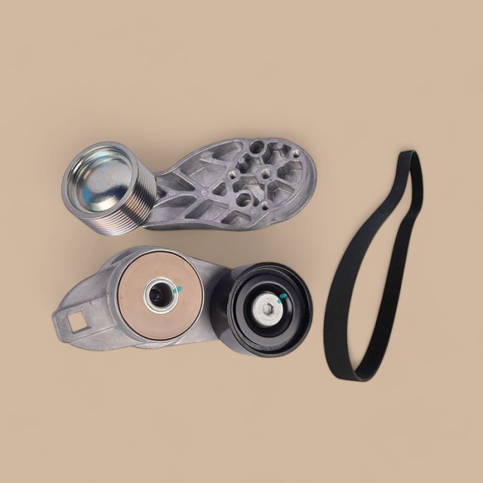 Volvo Fan Tensioner Set 21714847 20582558 and Belt 20582557 Compatible for Volvo Engine D13