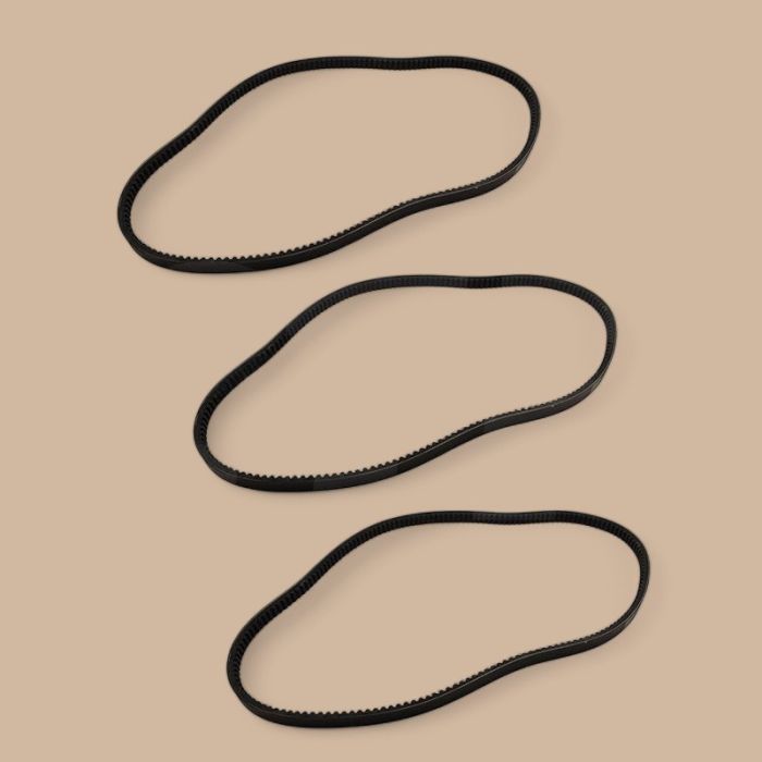 Komatsu 3 Pieces V-Belt 04122-32575 Compatible for Komatsu Engine 6D140 6D170 Dozer WD600-3 D375A-3 Pipelayer D355C-3