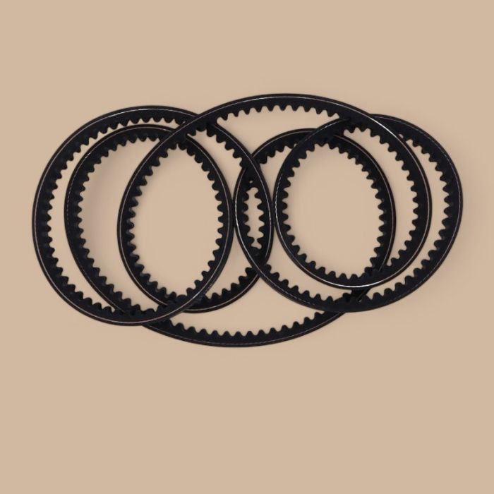 John Deere 4 Pieces Drive Belt Set AE55671 142593 Compatible for John Deere Disc Mower 265 275 Gehl 1162 1165