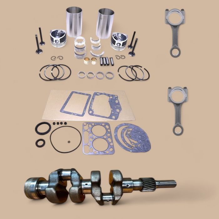 Kubota Overhaul Rebuild Kit & Crankshaft & Connecting Rod Compatible for Kubota Engine Z602