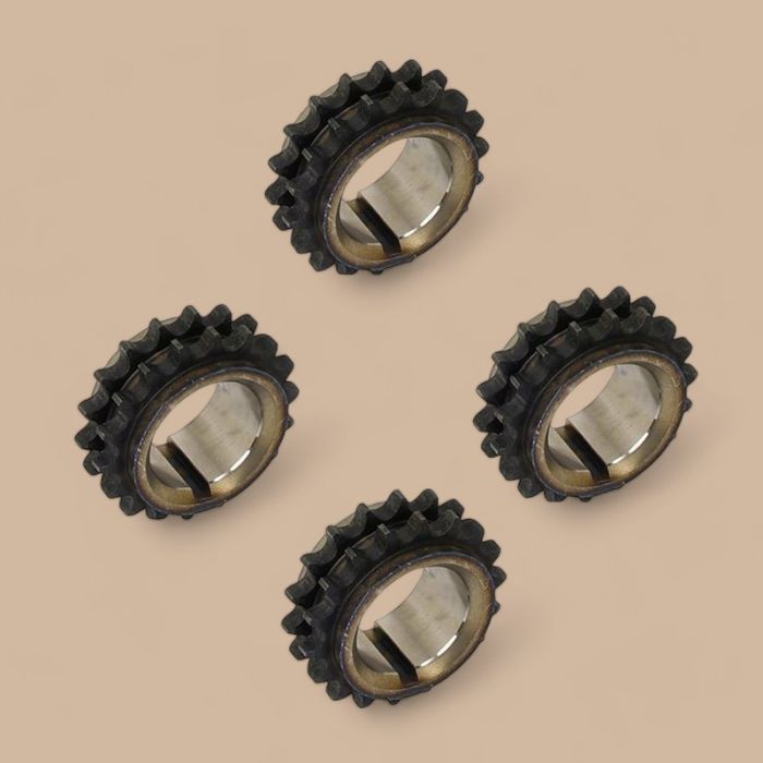 Toyota 4 Pieces Crankshaft Gear 13521-78152-71 Compatible for Toyota Engine 4Y Forklift 02-7FG30 02-7FGJ35 02-7FGK30 40-7FG15 40-7FG20 40-7FG23 40-7FG25