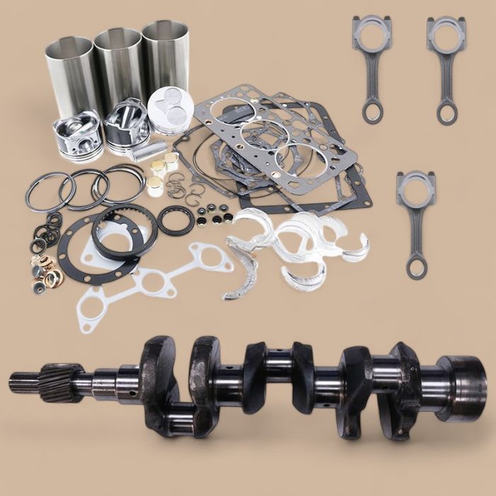 Kubota Standard Overhaul Rebuild Kit & Crankshaft & Connecting Rod Compatible for Kubota Engine D722
