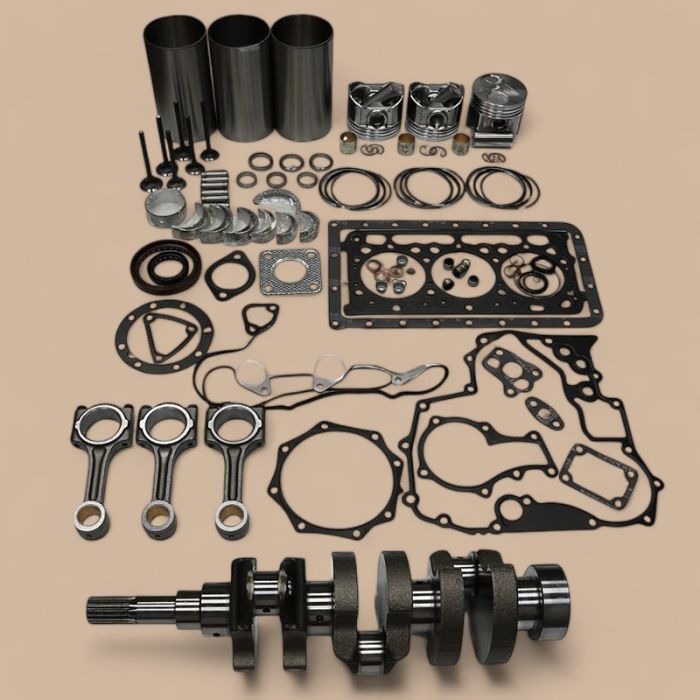 Kubota Overhaul Rebuild Kit & 3PCS Connecting Rod & Crankshaft Compatible for Kubota Engine D902