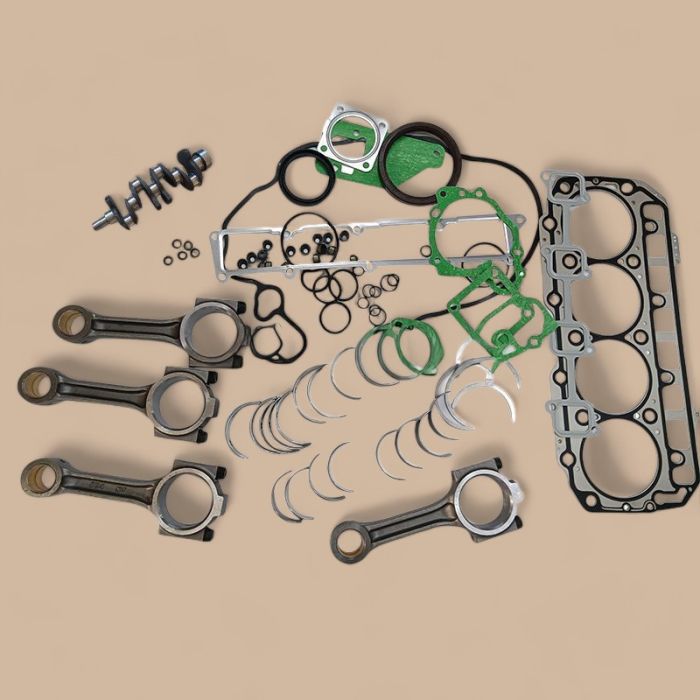 Yanmar STD Crankshaft + Full Gasket Set + Connecting Rod + Main & Con Rod Bearing Set + Thrust Washers Compatible for Yanmar Engine 4TNV98-YTBL