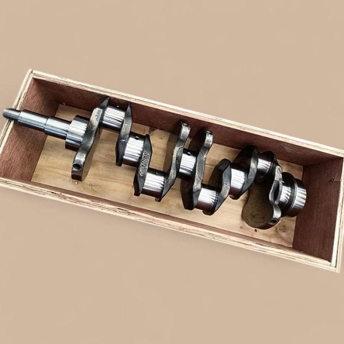 Mitsubishi Crankshaft 23100-45000 Compatible for Mitsubishi Engine 4D34T Hyundai Forklift 35D-7 40D-7 HDF50-3 HDF80-3