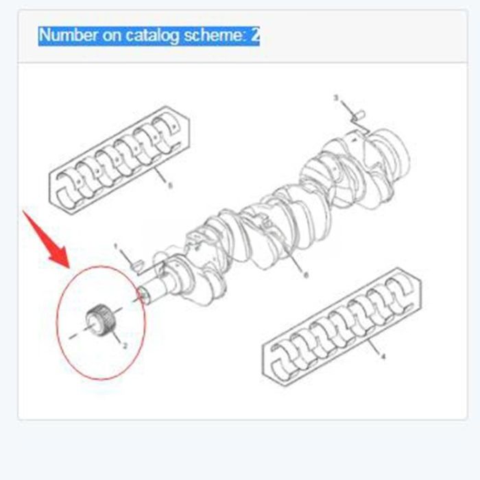 Caterpillar Crankshaft Gear 2767391 Compatible for Caterpillar CAT 320D GC 320D2 323D M316D M318D M322D C6.6 C7.1