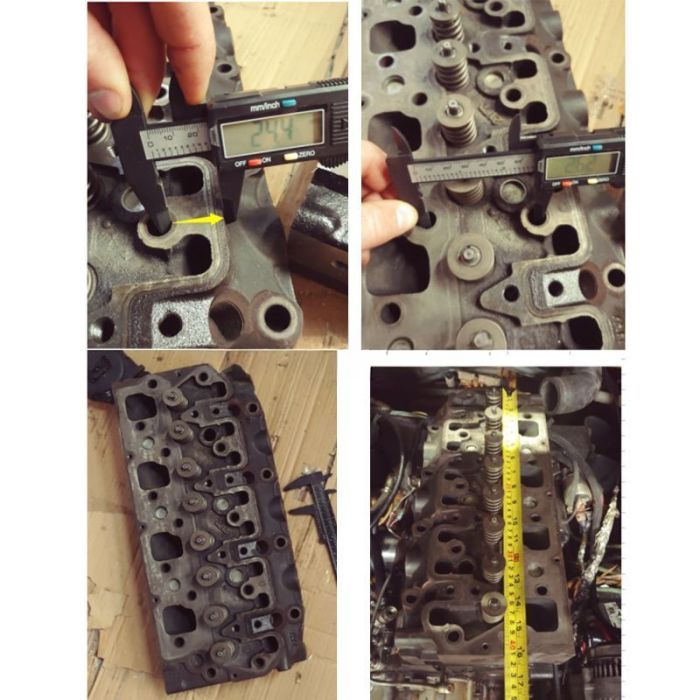 Caterpillar Engine 3024C 3034 C2.2 Complete Cylinder Head with Valves 217-2746 Compatible for Caterpillar CAT Skid Steer Loader 216 226 228 232 242 216B 226B 232B 242B 216B2 232B2