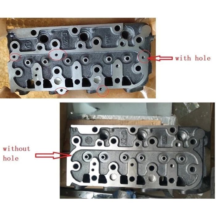 Kubota D1105 D1105-EB D1105-TE Complete Cylinder Head with Full Gasket Kit Compatible for Kubota Engine Jacobsen Turfcat T528D T535D LF128 LF1880 Ransomes Fairway 250 Frontline 728D