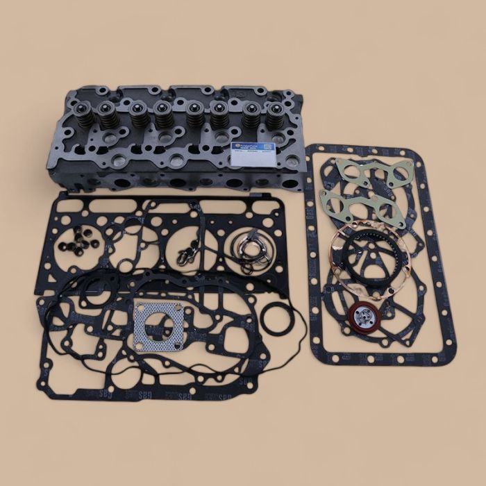 Kubota Engine V2203 V2203-E2B V2203-M-E2B V2203-M-E3B V2203-M-EB Complete Cylinder Head With Full Gasket Kit Compatible for Kubota Wheel Loader R510 R510B R520 R520S
