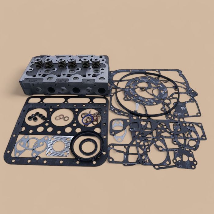 Kubota DH1101 Engine Complete Cylinder Head & Overhaul Gasket Kit Compatible for Kubota L225 L245 L245DT L245C L2000 L2201 Tractor