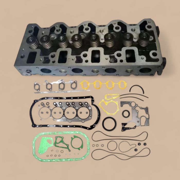 Isuzu Complete Cylinder Head with Full Gasket Kit Compatible for Isuzu Engine 4JG2 4JG2-T 4JG2T 4JG2CT 4JG2-CT Truck NKR69 LS Forklift LS6232