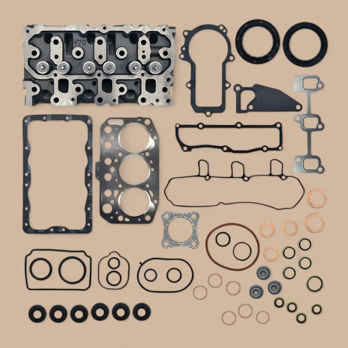 John Deere 3TNV70 Complete Cylinder Head With Valves 119515-11740 Compatible for Yanmar Engine Hitachi ZX17U-2 ZX17UNA-2 Excavator Cub Cadet 4X4 465 466 467 46F 46G John Deere 855D 850D Utility Vehicle