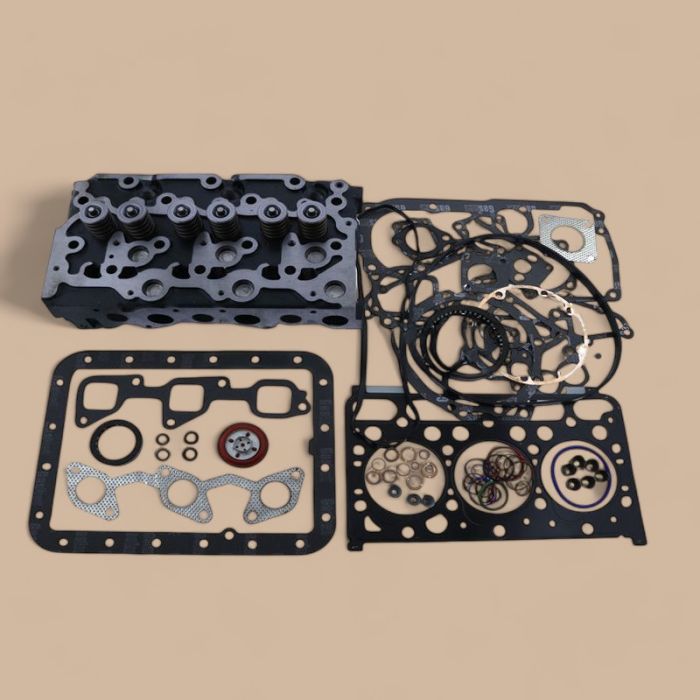 Kubota D1503 D1503-M-E2B D1503-M-E3B Complete Cylinder Head Compatible for Kubota Engine Bobcat Loader 753 763 773 with Gasket Kit