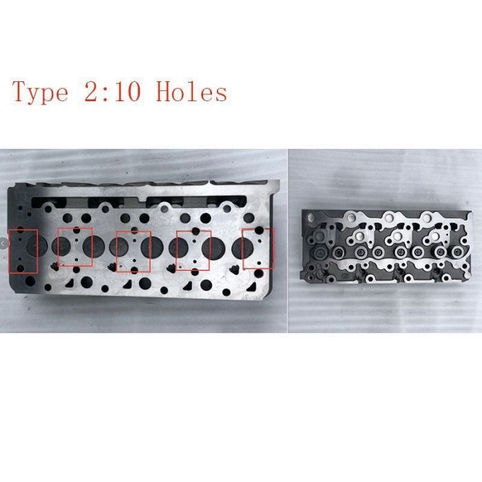 Kubota Engine V2203 V2203T V2203E V2203B V2203-M Complete Cylinder Head 1J860-03040 With Full Gasket Kit Compatible for Kubota Tractor Excavator Generator and Wheel Loader