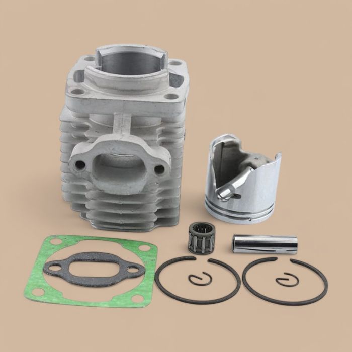 Stroke 40mm 40-6 Cylinder Head Piston Ring Kit Compatible for 47cc 49cc 2 Stroke Engine Mini Dirt Bike ATV Quad Pocket Bike