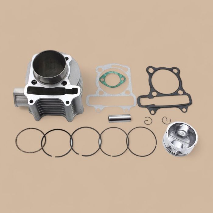 Stroke 57.4mm Cylinder Kit Compatible for GY6 4 Stroke 125cc 150cc 157QMJ 152QMI TaoTao Quads Go Kart Motorcycle Scooter