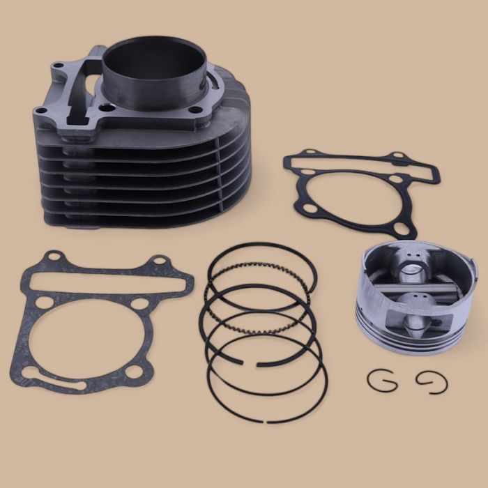 Stroke 63mm Big Bore Cylinder kit Compatible for 4-Stroke GY6 180cc 200cc 250cc ATV Off-Road Vehicle Scooter Moped Go Kart
