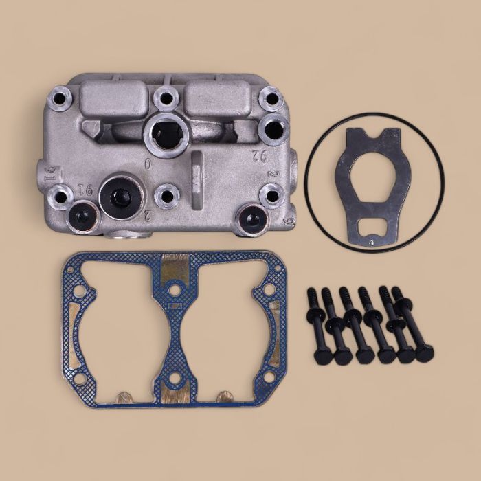 Volvo Compressor Cylinder Head Complete 3090378 Compatible for Volvo Truck FL10 FL12 F12 F16 FL6 NL10 NL12 B10M B58