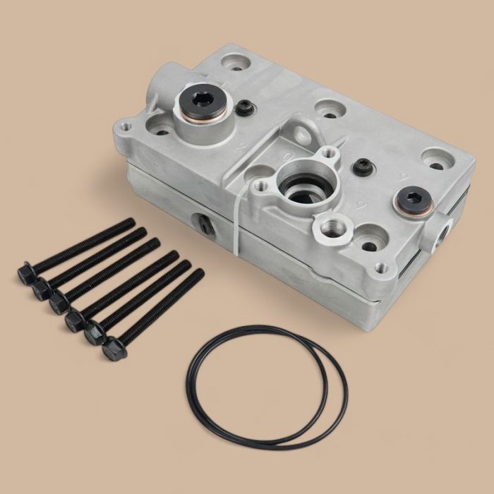 Volvo Compressor Cylinder Head Complete 4127049332 20569930 Compatible for Volvo FM9 FM12 FH16 FH12 NH12 Renault 480 Truck