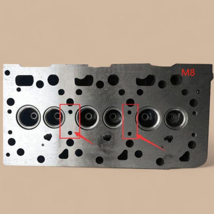 Kubota Standard Overhaul Rebuild Kit & Cylinder Head Assembly & 3 Pieces Glow Plug Compatible for Kubota Engine D905 D905E D905B D905H