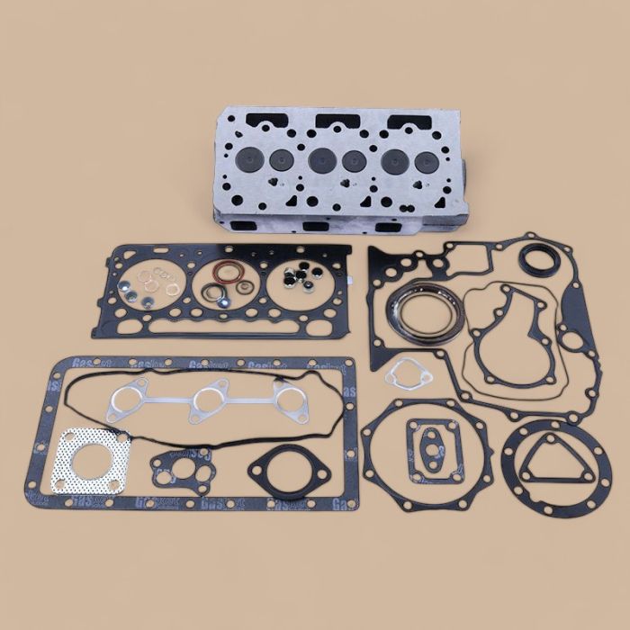 Kubota D902 Complete Cylinder Head and Full Gasket Kit Compatible for Kubota Engine