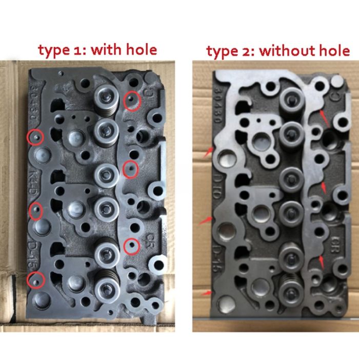 Kubota D1503 Engine Complete Cylinder Head and Full Gasket Kit Compatible for Kubota KX91-3 U35 Excavator R420 Loader L2900 L3000 Tractor