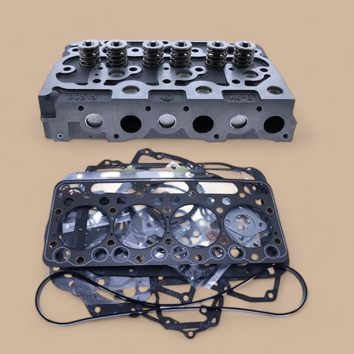 Kubota Cylinder Head 6660965 6653800 With Full Gasket Kit Compatible for Kubota Engine D1402 Bobcat Excavator 325 225 Loader 643