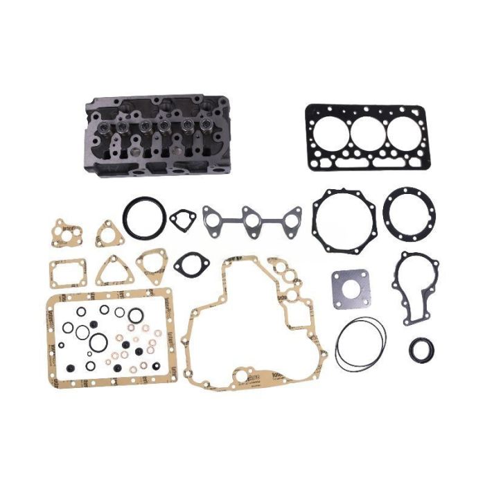 Jacobsen Kubota Engine D722 D722-E3B Cylinder Head With Full Gasket Kit Compatible for Jacobsen Lawn Tractor Groom Master II Mower Tri-King Greens King IV G-Plex III and GP400