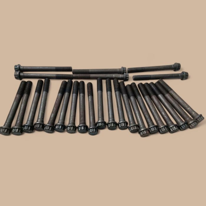 Isuzu 1 Set Cylinder Head Bolt Compatible for Isuzu Engine 6WG1 6WF1