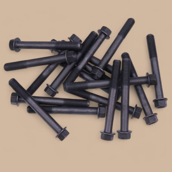 Kubota 18Pcs Cylinder Head Bolt 19013-03450 Compatible for Kubota Engine V2403 V2203 V2003