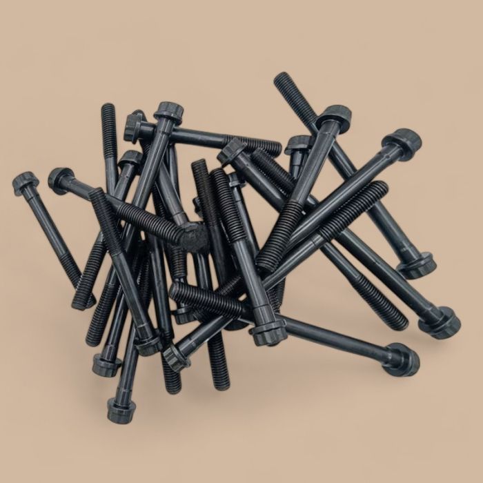 Mitsubishi 1 Set Cylinder Head Bolt Compatible for Mitsubishi Engine 6D31 6D31T 6D34 6D34T