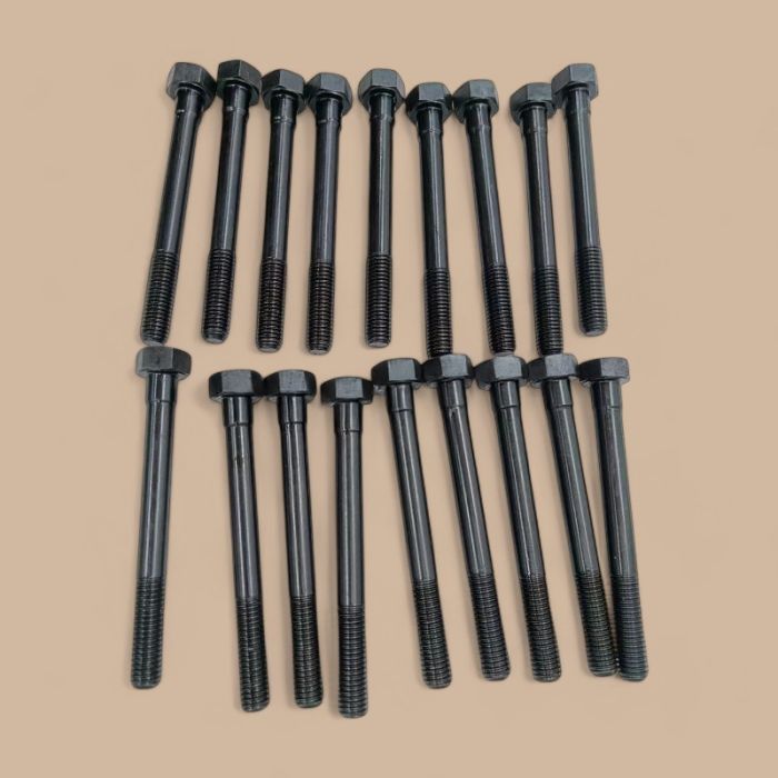 Mitsubishi 1 Set Cylinder Head Bolt Compatible for Mitsubishi Engine S4F S4Q S4Q2 S4Q2T S4S