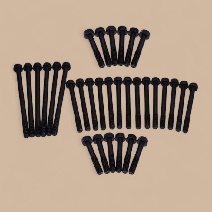 Dodge Cylinder Head Bolt Kit 3920781 3901221 3903939 3920779 Compatible for Dodge Ram 5.9 Cummins Engine 4B 4BT 6B 6BT 89-98 12V