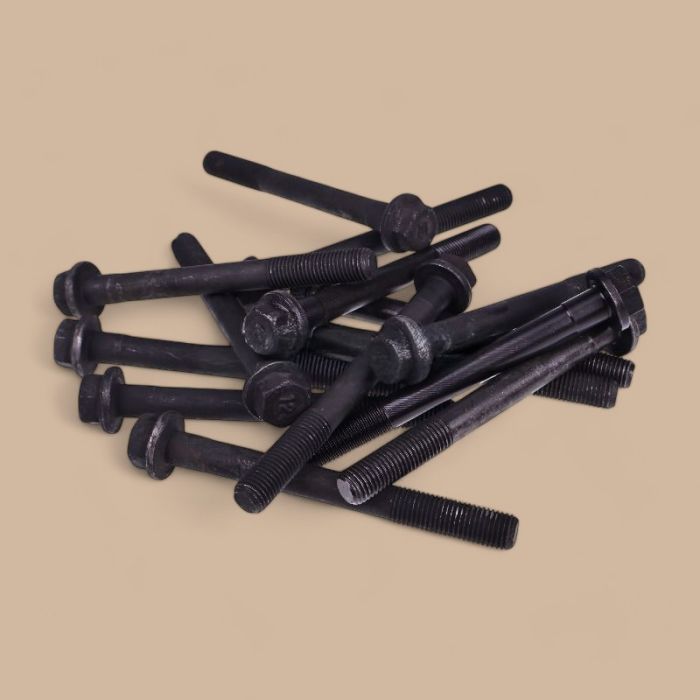 John Deere 14 Pieces Cylinder Head Bolts M801186 Compatible for John Deere Engine 3011 3013 3016 Tractor 1070 2032R 2036R 3203 3120 3520 3720