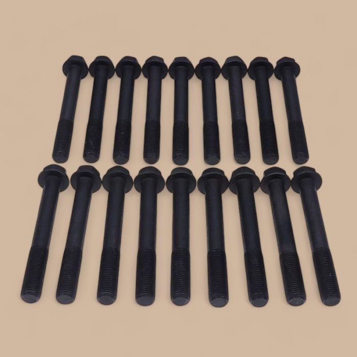 Kubota 8Pcs Cylinder Head Bolt 19202-03450 Compatible for Kubota Engine V1902 Excavator KX101 KX151 Tractor L175 L185 L225 L2050 L235 L245 L4150