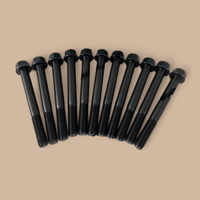 Mitsubishi 11 Pieces Cylinder Head Bolts Compatible for Mitsubishi Engine L3E