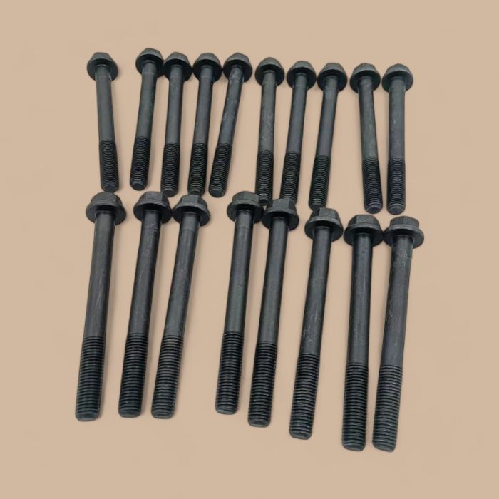 Yanmar 18 PCS Cylinder Head Bolt 129150-01200 Compatible for Yanmar Engine 4TNE84 4TNE88 4TNV84 4TNV84T 4TNV88