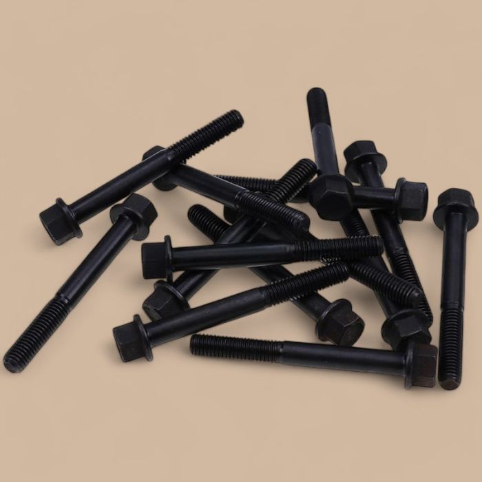 Kubota 14Pcs Cylinder Head Bolt 14601-0345-0 Compatible for Kubota Engine WG972 Tractor B7300 B7400 BX1500 BX1800 BX2230 BX2350