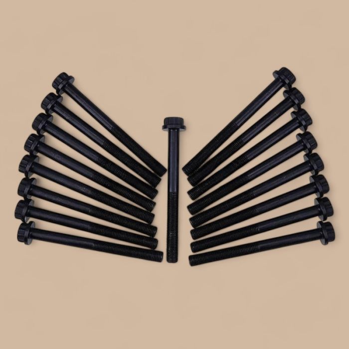 Komatsu 1 Set Cylinder Head Bolt 6204-13-1610 Compatible for Komatsu Engine 3D95 4D95 6D95 S4D95 S6D95 S6D102 SAA4D95 SAA6D95