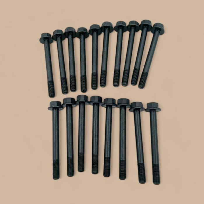 Yanmar 18Pcs Cylinder Head Bolt 129900-012001 Compatible for Yanmar Engine 4TNV98 4TNV98T 4TNV98C 4TNV98CT